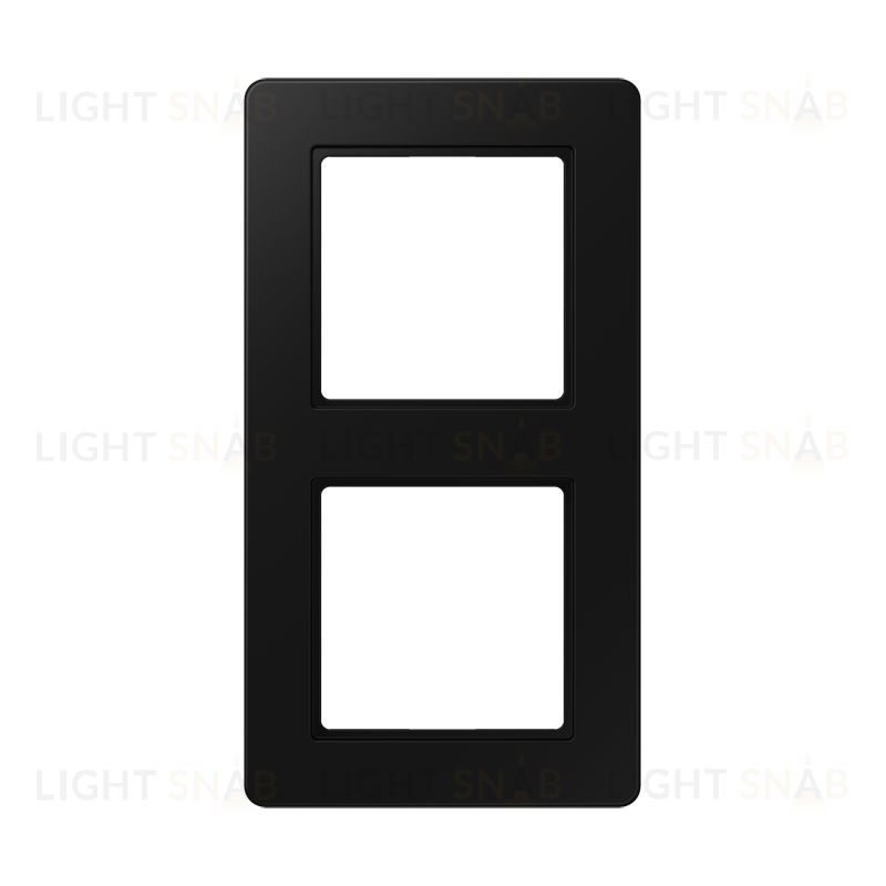 Рамка двойная Jung A Flow черный матовый AF582BFSWM AF582BFSWM