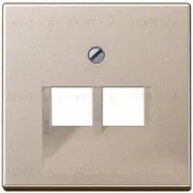 Розетка компьютерная двойная Jung RJ45 6-й кат. epuae8-8upok6+A569-2BFPLUACH epuae8-8upok6 + A569-2BFPLUACH