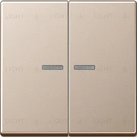 Выключатель двухклавишный с подсветкой Jung, 10А/250В 505u5+A595KO5CH 505u5 + A595KO5CH