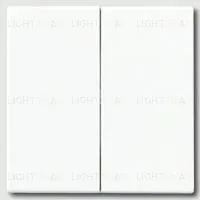 Выключатель двухклавишный проходной Jung (вкл/выкл с 2-х мест), 10А/250В 509u+a595ww 509u + a595ww