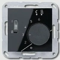 Терморегулятор Jung с выносным датчиком для электрического теплого пола, 10A/230B A1749BFSW+FTR231 A1749BFSW + FTR231