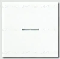 Выключатель одноклавишный с подсветкой универсальный Jung (вкл/выкл с 2-х мест), 10А/250В 506u+90+a590ko5ww 506u + 90 + a590ko5ww