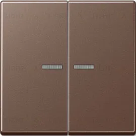 Выключатель двухклавишный с подсветкой Jung, 10А/250В 505u5+A595KO5MO 505u5 + A595KO5MO