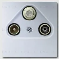 Телевизионная розетка оконечная Jung TV-SAT-FM S4100+A561PLSATAL S4100 + A561PLSATAL