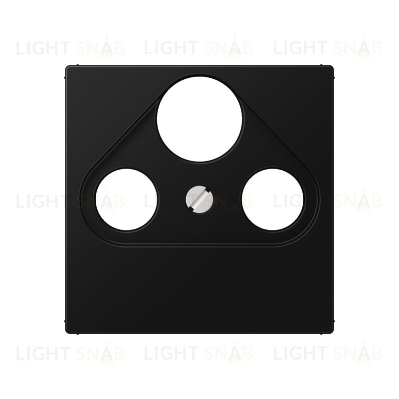 Розетка TV SAT FM оконечная Jung черный матовый S4100+A561BFPLSATSWM S4100 + A561BFPLSATSWM