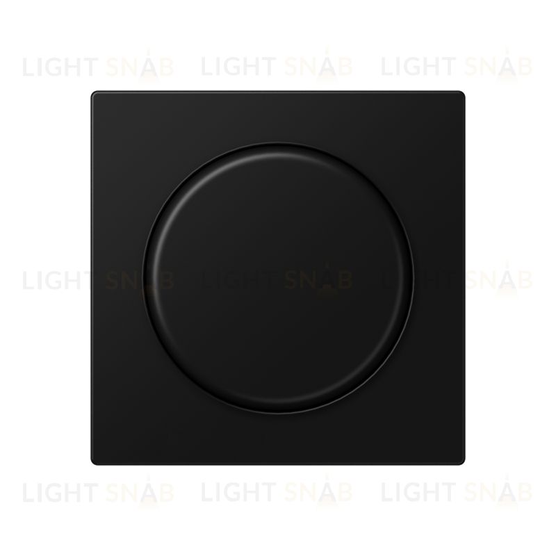 Светорегулятор поворотный 100-1000 Вт. для ламп накал. и галог.220В Jung черный матовый 211GDE+A1540BFSWM 211GDE + A1540BFSWM