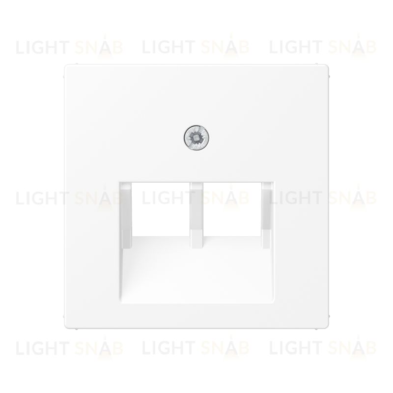 Розетка телефонная двойная RJ11 Jung белый матовый EPUAE8-8UPO+A569-2BFPLUAWWM EPUAE8-8UPO + A569-2BFPLUAWWM