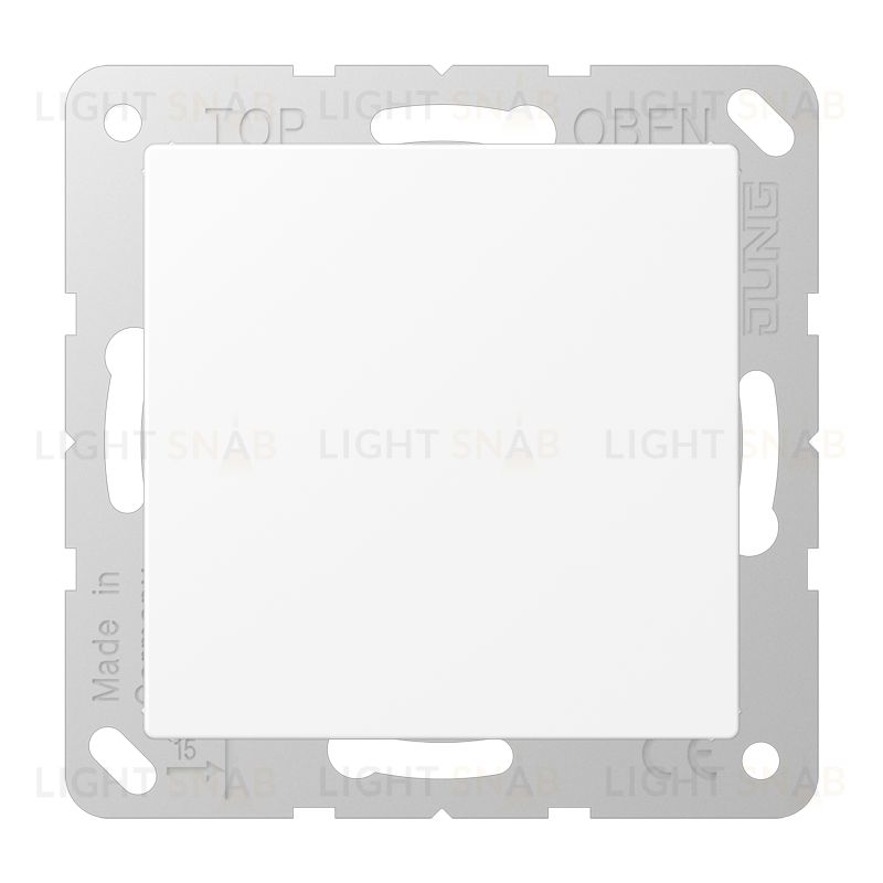 Заглушка с опорной пластиной Jung белый матовый A594-0WWM A594-0WWM