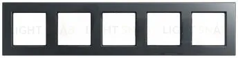 Рамка пятерная Jung A 550 антрацит матовый A5585BFANM A5585BFANM