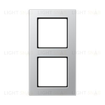 Рамка двойная Jung A 550 алюминий A5582BFAL A5582BFAL