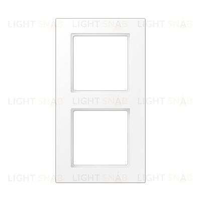 Рамка двойная Jung A 550 белый матовый A5582BFWWM A5582BFWWM