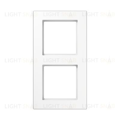 Рамка двойная Jung A 550 белый глянцевый A5582BFWW A5582BFWW