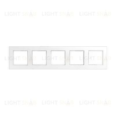 Рамка пятерная Jung A 550 белый матовый A5585BFWWM A5585BFWWM