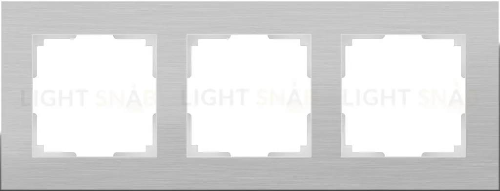 Рамка тройная Werkel Aluminium, алюминий a050950 a050950