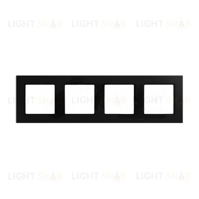 Рамка четверная Jung A 550 черный матовый A5584BFSWM A5584BFSWM