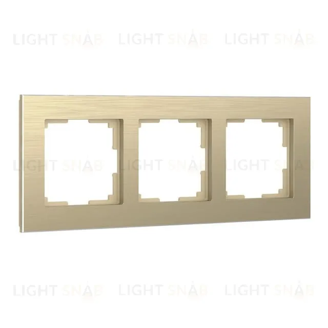 Рамка тройная Werkel Aluminium, шампань алюминий a052314 a052314