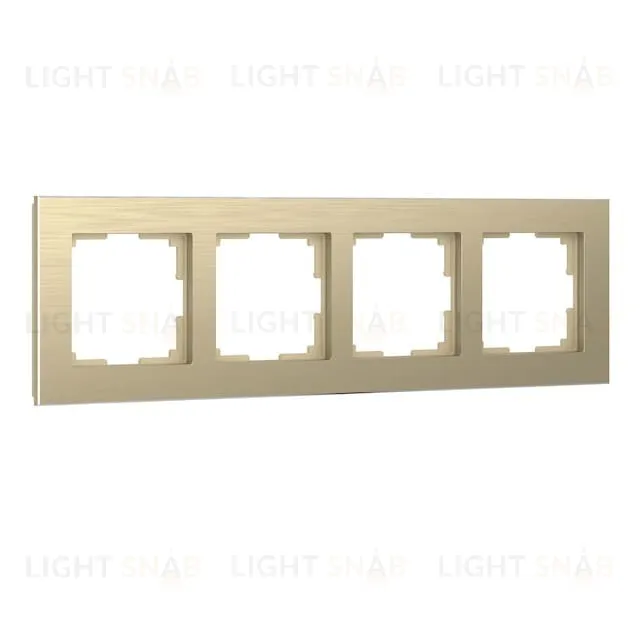 Рамка четверная Werkel Aluminium, шампань алюминий a052315 a052315