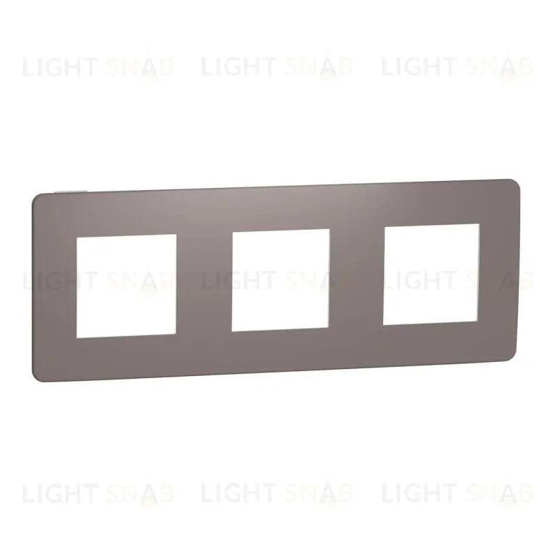 Рамка тройная Schneider Electric Unica Studio Color, шоколад-белый NU280616 NU280616