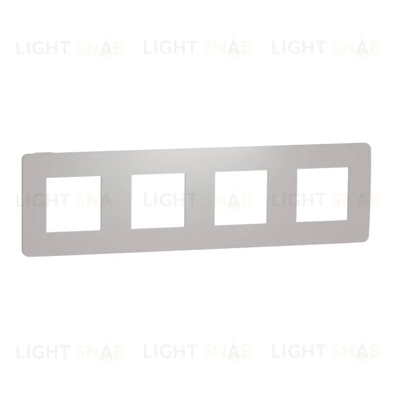 Рамка четверная Schneider Electric Unica Studio Color, шампань-белый NU280824 NU280824