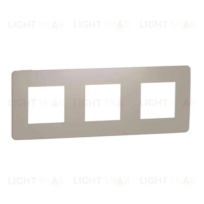 Рамка тройная Schneider Electric Unica Studio Color, песочный-белый NU280626 NU280626