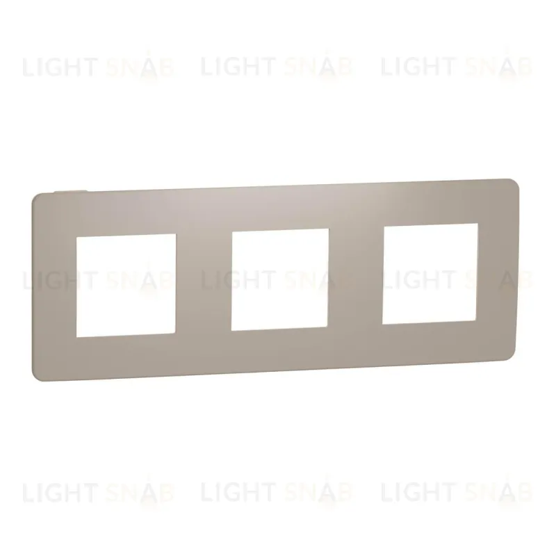Рамка тройная Schneider Electric Unica Studio Color, песочный-бежевый NU280627 NU280627