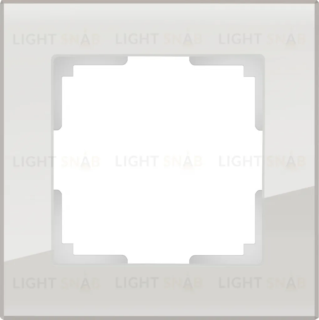 Рамка одинарная Werkel Favorit, дымчатое стекло a050899 a050899