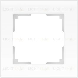 Рамка одинарная Werkel Werkel Favorit, белое матовое стекло a051290 a051290