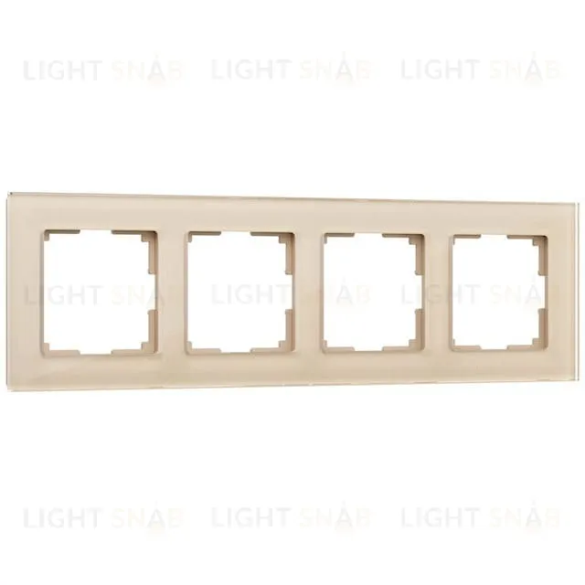 Рамка четверная Werkel Favorit, шампань стекло a050794 a050794