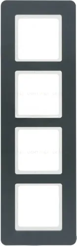 Рамка четверная Berker Q.7 антрацит, пластик 10146186 10146186