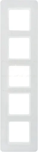 Рамка пятерная Berker Q.7 полярная белизна, пластик 10156189 10156189