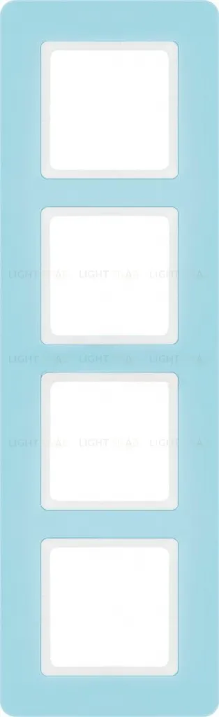 Рамка четверная Berker Q.7 синий лунный камень 10146157 10146157