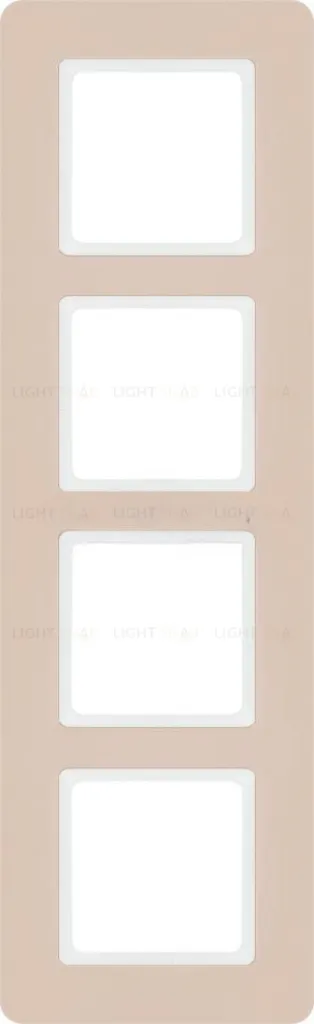 Рамка четверная Berker Q.7 коричневый песок 10146151 10146151