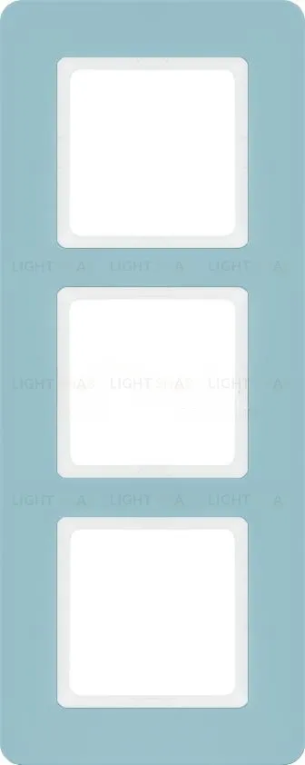 Рамка тройная Berker Q.7 синяя галька 10136155 10136155