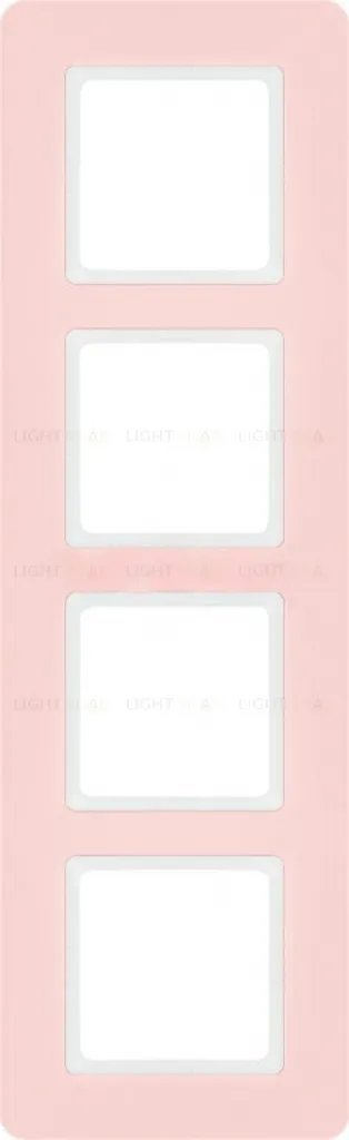 Рамка четверная Berker Q.7 розовый кварц 10146152 10146152