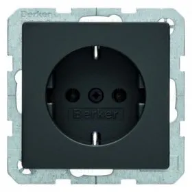 Розетка с заземлением Berker 16А/250В, антрацит 47436086 47436086