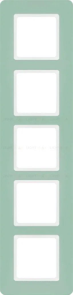 Рамка пятерная Berker Q.7 зеленый базальт 10156154 10156154