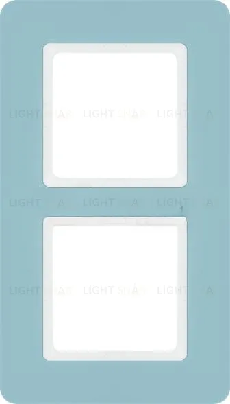 Рамка двойная Berker Q.7 синяя галька 10126155 10126155