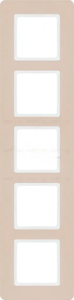 Рамка пятерная Berker Q.7 коричневый песок 10156151 10156151