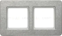 Рамка двойная Berker Q.7 для горизонтальной установки нержавеющая сталь 10226083 10226083