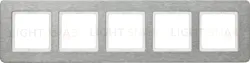 Рамка пятерная Berker Q.7 для горизонтальной установки нержавеющая сталь 10256083 10256083