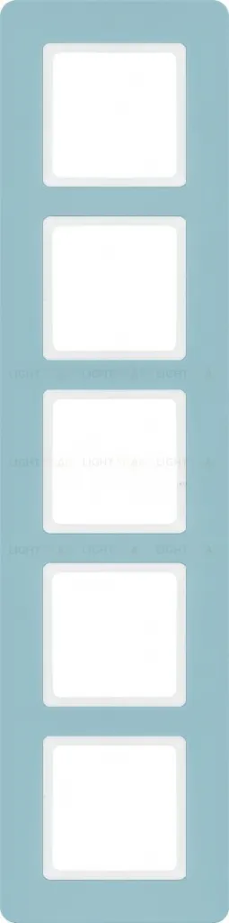 Рамка пятерная Berker Q.7 синяя галька 10156155 10156155