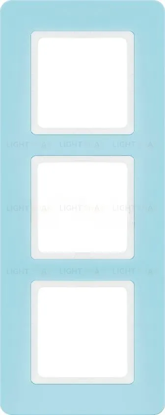 Рамка тройная Berker Q.7 синий лунный камень 10136157 10136157