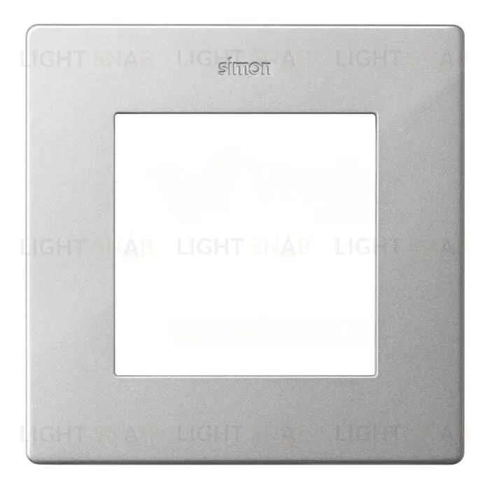Рамка одинарная Simon 24 алюминий 2400610-033 2400610-033