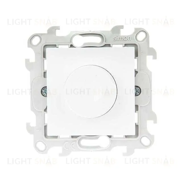 Светорегулятор Simon24 поворотный-нажимной 40-450 Вт. для ламп накаливания и галог., белый 2410313-030 2410313-030