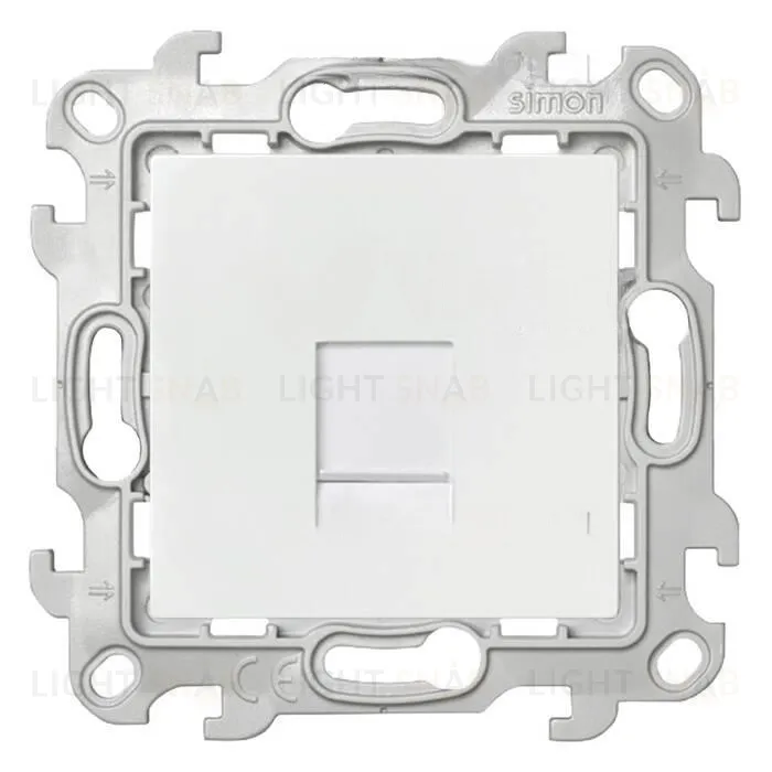 Розетка компьютерная одинарная Simon 24 RJ45 5-й кат., белый 2410598-030 2410598-030