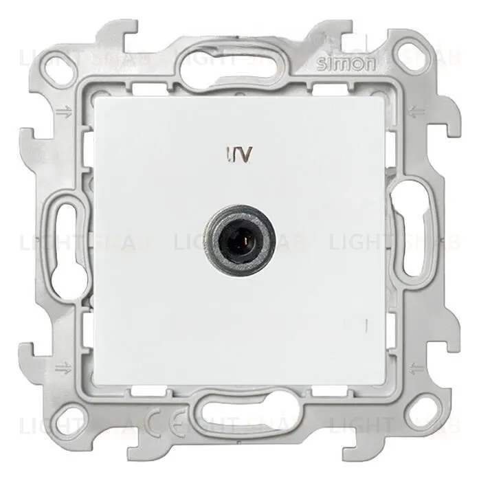 Телевизионная розетка одиночная Simon 24, белый 2450477-030 2450477-030