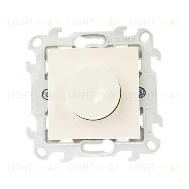 Светорегулятор Simon24 поворотный-нажимной 40-450 Вт. для ламп накаливания и галог., слоновая кость 2410313-031 2410313-031