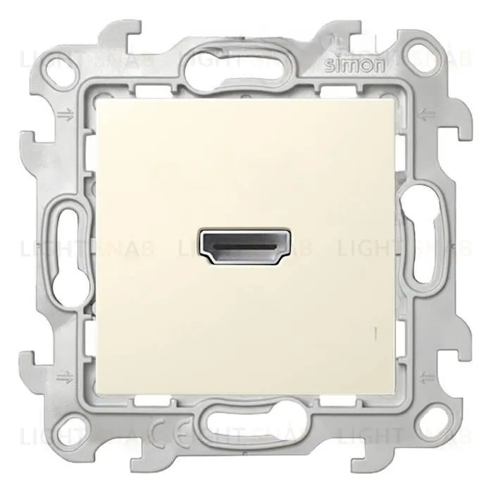 Коннектор HDMI Simon 24, v 1.4, (мама-мама), винтовой зажим, слоновая кость 2411094-031 2411094-031