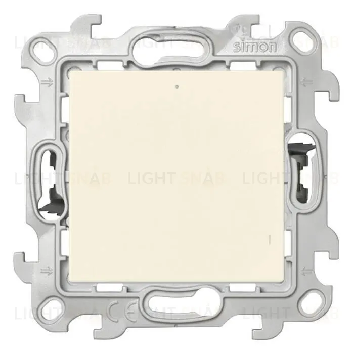Выключатель одноклавишный проходной с подсветкой Simon 24 (вкл/выкл с 2-х мест) 10А/250В, слоновая кость 2450204-031 2450204-031