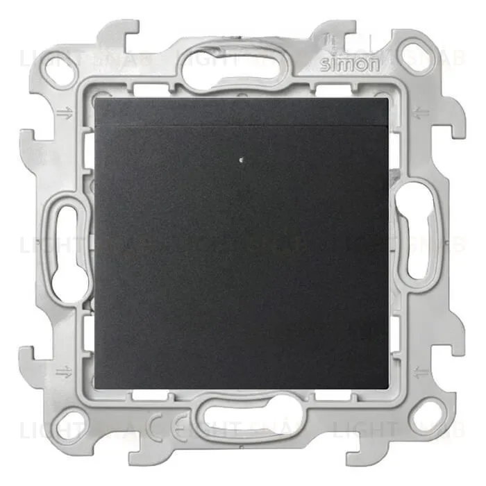 Карточный выключатель Simon 24 6А/250В, графит 2410526-038 2410526-038